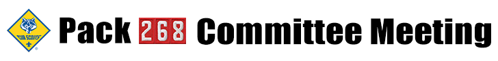 Pack Committee Meeting Banner